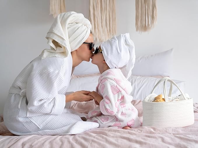 Diaper Caddy Organizer, Empty Gift Basket for Newborn Essentials, Baby Storage Basket, Stylish Gift Bag for Baby Shower, Boys and Girls – Large, Off White