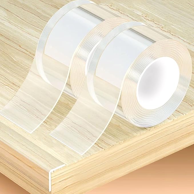 Clear Soft Corner Protectors for Furniture Strip,2 in x 13.12 FT x 2 Rolls,Sharp Edge & Table Bumper,Window Edge,Wall Protector, Soft Corner Guards Safe for Proof,Table Corner Protectors in Family