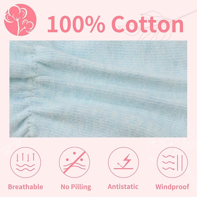 Newborn Baby Mittens Infant No Scratch Gloves Cotton Mitts for Baby Girls Boys