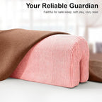 Bed Rail Bumpers Protector, Hospital Bed Rails Padding, Loft Beds and Bunk Beds Bumpers Protector, Premium Soft Memory Foam - Anti-Bump | Fall Prevention, Size 35.4 x 5.5 x 7.9 Inches, Pink