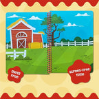 Stick4Ever Jelly Sticker Book - for Kids - Waterproof, Easy to Clean Jelly Stickers for Kids - Reusable Sticker Book for Toddlers with 50 Pcs of Reusable Stickers (Farm)