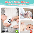 vocheer High Contrast Baby Toys for Newborn, 6 in 1 Black and White Sensory Baby Gift Set for 0-3 Months, 21pcs Montessori Early Educational Learning Kit