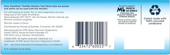 Clearblue Fertility Monitor, 1 Touch-Screen Monitor, 1 Ct