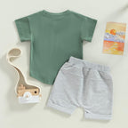 Mubineo Infant Toddler Baby Boy Summer T Shirt Shorts Outfits Short Sleeve Tee Tops Clothes Set