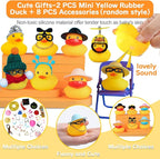 Lying Flat Duck Silicone Night Light, Cute Ducky Lamp with Gifts,Squishy Animal Nursery Nightlight, Dimmable/Rechargeable Portable Bedside Touch Lamp for Breastfeeding,Baby Adults Kids Room Decor