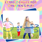 Shappy 6 Pcs Exercise Hoop Detachable Adjustable Plastic Toy Playground Toys Colored Hoop Circles for Teens Games Gymnastics Dog Agility Equipment Party Decor