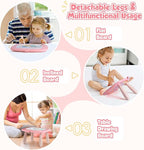 Smasiagon Toddler Toys Age 1-2 Year Old Boys Girls, Magnetic Drawing Doodle Board Pad Educational Learning Toys for 1 2 3 Year Old Boys Girls Gifts Birthday Party (Soft Pink)