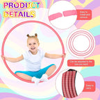 Shappy 6 Pcs Exercise Hoop Detachable Adjustable Plastic Toy Playground Toys Colored Hoop Circles for Teens Games Gymnastics Dog Agility Equipment Party Decor