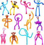 12 Pack Telescopic Suction Cup Toys, Sensory Toys Fidget Toys Fun Stocking Stuffers for Teens (Monkey Dog and Giraffe)