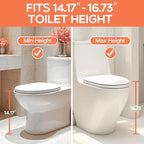 SKYROKU Potty Training Seat for Toddlers – 2-in-1 Adjustable Potty Ladder with Step Stool, Anti-Slip Cushion, Splash Guard & Extra-Wide Pedals, Supports 200+ lbs, Ideal for Boys & Girls