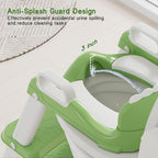 Potty Training Seat, Toddler Toilet Seat for Kids Boys Girls, 2 in 1 Potty Training Toilet for Kids, Splash Guard Anti-Slip Pad Step Stool, Adjust High Potty Chair for Toddler Kid Boys Girls