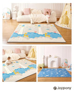 Baby Play Mat 79" X 71",Extra Large Foldable Play Mats for Babies and Toddlers,Waterproof AntiSlip Portable Baby Floor Mat for Tummy Time,Foam Baby Mat for Floor with Travel Bag Indoor Outdoor