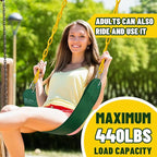 Swings Set - 2-Pack Suitable for Kids and Adults, Comes with Hooks & Chains, Perfect for Backyard