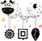Black and White High Contrast Baby Toys - Sensory Infant Hanging Carseat & Stroller Toy for Newborns 0-6,6-12Months Perfect Easter Birthday & Baby Shower for Babies Boys Girls