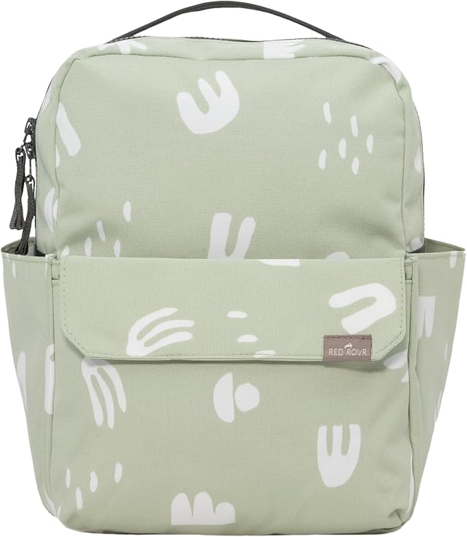 RED ROVR Mini Roo Lightweight Backpack | 6 pockets for everyday essentials (Pear Doodle)