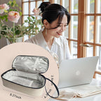 Insulated Breastmilk Cooler Bag with 2 Ice Packs - Breastmilk Cooler Organizer Bag for Daycare, Breastfeeding Mom Travel Outdoor