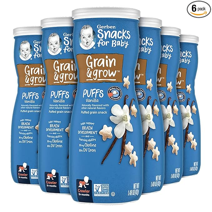 Gerber Baby Snacks Puffs (Vanilla) (Pack of 6)
