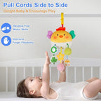 Car Seat Toy for Babies 0-6 Months, Stroller Toy with a Convenient clip, Carseat Toys Hanging Baby Accessories,Built-In Bell, Rattle,Squeaky,Mirror for infant,Babies Gift 0-3-6-12 months Boy Girl
