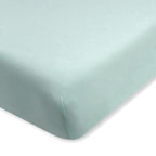 HonestBaby Unisex-Baby Fitted Crib Sheets Set Standard Mattress, 100% Organic Cotton Baby Boys, Girls, Neutral, 1 Pack - SAGE, One Size