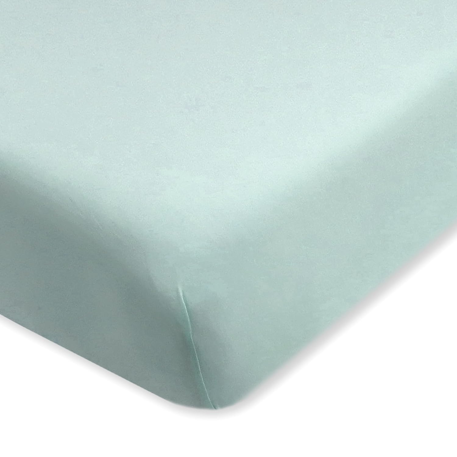 HonestBaby Unisex-Baby Fitted Crib Sheets Set Standard Mattress, 100% Organic Cotton Baby Boys, Girls, Neutral, 1 Pack - SAGE, One Size