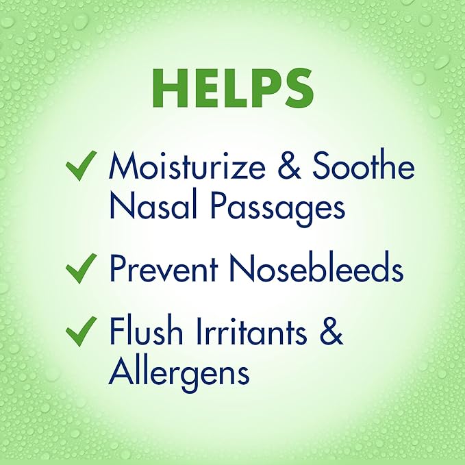Arm & Hammer Simply Saline Moisturize & Soothe Nasal Mist, Drug-Free Moisturizing Saline Nasal Spray for Instant Relief for Dry Nose, 4.6 Oz (130 g), 3 Pack