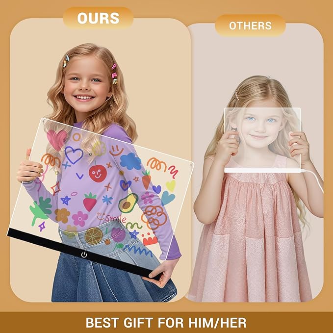 Doodle Glow, LED Note Board with Colors, 14.1"x10.9" Wooshneesham Acrylic Dry Erase Board, 16M-Color LED Light-Up Memo w/Music Sync, APP & Remote, Stand & 7 Markers, Battery Case, Neon Glow (Black)