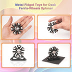 Desk-Fidget-Toys for Ferris-Wheels-Spinner: 4mins Kinetic-Metal-Spinner, Cool-Gadgets-Stuff for Kid Children Teen Adult EDC-Toy, ADHD Tools Stress Relief for Office Home School Men Woman Christmas
