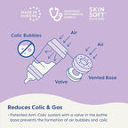 MAM 9oz Easy Start Anti-Colic Baby Bottles, Medium Flow with 2X Bonus Nipples (Fast and Extra Fast Flow), Reduces Colic, Gas, & Reflux, Easy-to-Clean, BPA-Free, 2 Plus Months