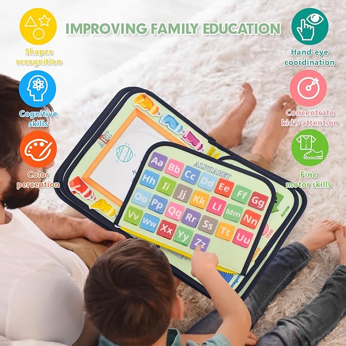 STEAM Learning Busy Board, Educational Activity Center for Kids