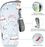 Accmor Baby Bottle Tote Bags, Insulated Breastmilk Cooler Bag, Nursing Bottle Warmer Bag for Nursing Mom Daycare Travel