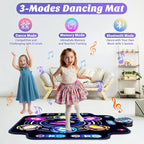 【Upgraded】KIZJORYA Dance Mat for Kids, Electronic Light-up Dance Pad with Wireless Bluetooth 5 Speeds 9 Levels, Dancing Mat for Toddlers Music Game Dance Toy for Girls Boys 3 4 5 6 7 8 9 10+ Year Old