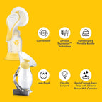 Medela Perfect Pair Bundle with Medela Harmony Manual Breast Pump & Silicone Breast Milk Collector, Lightweight and Discreet, Made Without BPA