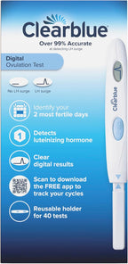 Clearblue Ovulation Test with Clear Digital Results, Over 99% Accurate at Detecting LH Surge, 40 Ct