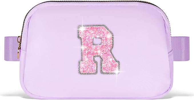Teacher Appreciation Gifts, End of Year & Thank You Gifts Ideas | Lavender Initial R Crossbody Bag