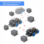 Mecanum Wheels Robot Car Kit for Arduino Mega2560 STEM Remote Controlled DIY Coding Learning & Programming Kit Omni Directional (for arduino)