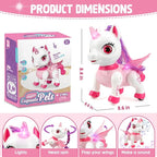 Unicorn Toys for Girls Age 4-6: Robot Pets for Kid Remote Control Robot Toy for Ages 5-7 Robot Toys for Kids 8-12 Birthday Gifts for 3 4 5 6 7 8 Year Old Girl, Pink