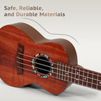 Raimy Kids Guitar Ukulele - 21in Ukulele Guitar Toys for Kids Ages 3 4 5 6 7+ Year Old Boys Girls Simulated Sound Quality Music Instruments Learning Education (Mahogany)