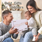 Musical Toys for 2 3 Year Old Girl Birthday Gifts, Wooden Montessori Toys for 2 Year Old, 8 in 1 Musical Instruments for Toddlers with Drum/Hand Bells/Flute/Maracas, Preschool Toys for Baby 18+ Months