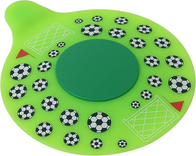 Bathtub Drain Stopper, Silicone Tub Stopper Plug, Universal Bath Drain Cover, Kids Tots Babies Gift (Green Football)