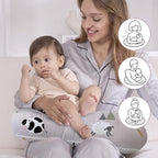 Little Grape Land New Nursing Pillow for Breastfeeding, Larger Breast Feeding Pillow and Positioner with Removable Cover for More Support, Tummy Time and Bottle Feeding Support Pillow, Pink Ranch