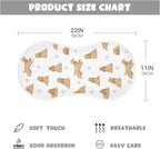 1 Pack Muslin Burp Cloths American Cocker Dog White Cotton Baby Burp Cloths Ultra Absorbent Burping Cloth Soft Spit Up Rags for Baby Boys Girls 22x11 Inch