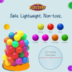 Kids Ball Pit Pop Up Large Tent for Toddlers - Indoor & Outdoor Gift Toys for Infants Girls & Boys, Baby Playpen with Zippered Storage Bag, 200 BallPit Balls Included