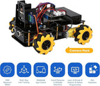 Robot Kit with 3MP Camera, Robotics Kit for Kids Ages 8–12 12-16 Compatible with Arduino & Scratch, App & Remote Control, STEM Toys Coding Robot Kit, Gift for Kids, Teens and Adults