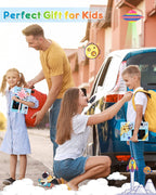 FLUESTON LCD Writing Tablet, Doodle Board Toys Gifts for 3-8 Year Old Girls Boys, 10 Inch Colorful Electronic Board Drawing Pad for Kids, Gifts for Toddler Educational Learning Travel Birthday, Blue