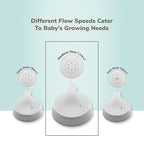 NUK Perfect Match 2-in-1 Natural and Anti-Colic Bottle with Medium Flow, Wide, Adaptable Nipple, 8oz., 4 Pack, BPA Free