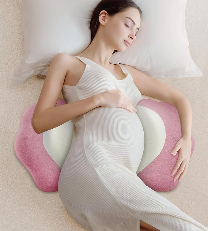 Pregnancy Pillows for Sleeping, Memory Foam Maternity Pillow Support for Back Belly HIPS, Adjustable Travel Wedge Pillow for Pregnant Women, Side Sleeping Pregnant Pillows with Velvet Cover