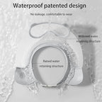 Baby Shower Cap Shield, Shower Cap for Kids, Visor Hat for Eye and Ear Protection for 0-9 Years Old Children, Cute diving goggle Shape Makes The Baby Bath More Fun (Grey)