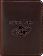 BIAOTIE Premium Leather Passport Holder Covers, Rfid Travel Wallet Passport Document Holder, Travel Essentials Wallet Cover Case for Men and Women (Coffee Brown)