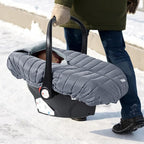 Orzbow Winter Car Seat Cover - Baby Car Seat Cocoon Cover for Boys & Girls, Warm Carseat Canopy Cover to Protect Baby from Wind, Rain & Snow, Waterproof, Universal Fit for Infant Car Seat, Grey