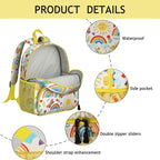 Toddler Backpack for Girls 3-8: Preschool Kindergarten Backpack - Cute Kids Backpacks for Girls Boys-Sunshine